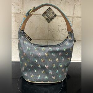 Dooney & Bourke Y2K rainbow monogram bag.